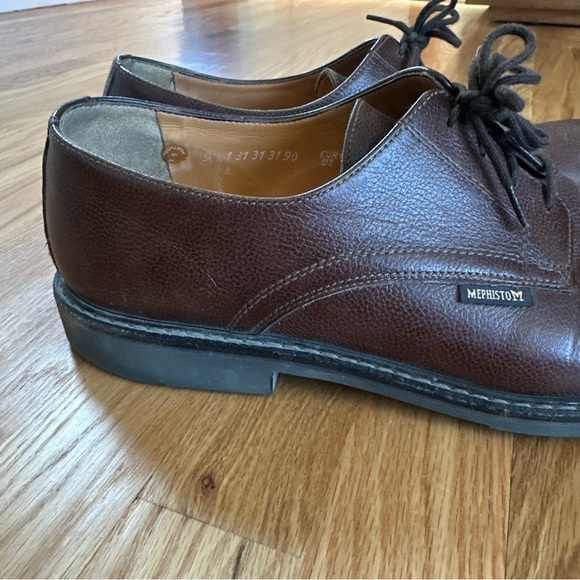 Mephisto Marlon Plain Toe Oxford Men Size 13 Brown Pebble Leather Lace Shoes main image 11